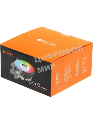 Кулер ID-COOLING DK-03 RAINBOW черный/серебристый 120мм алюминий 1800rpm 26db 4-pin 100W 63мм