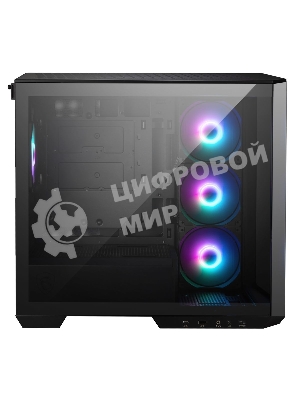 Компьютерный корпус без блока питания Case MSI MAG PANO M100R PZ, Mini-Tower, TG, 4x120мм ARGB, 1xUSB 3.2, 1xUSB 3.2 Type-C, mATX, mITX черный