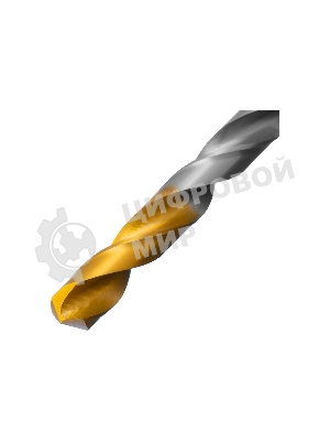 Сверло спиральное по металлу Denzel 8,5 x 117мм, Р6М5, Golden Tip