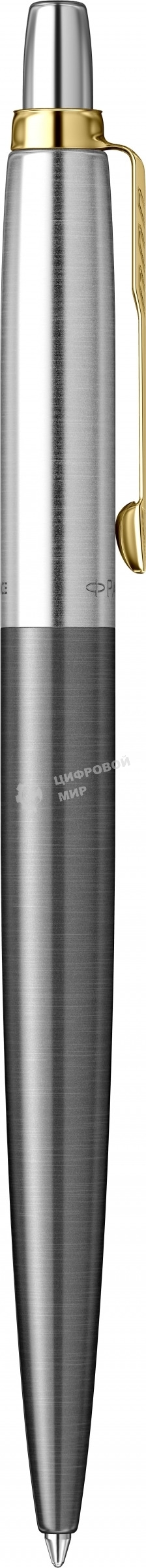 Ручка шариковая Parker Jotter Grey Core GT (2213723) M, синие чернила, подарочная коробка