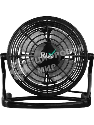 Вентилятор Rix RDF-1500USB чёрный, настольный, 2.5 Вт, 1 скорость, 10 см