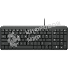 Клавиатура Logitech K106 проводная, USB Type-A, чёрный