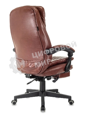 Кресло Бюрократ T-9950MSG-F/BROWN-PU коричневый, экокожа