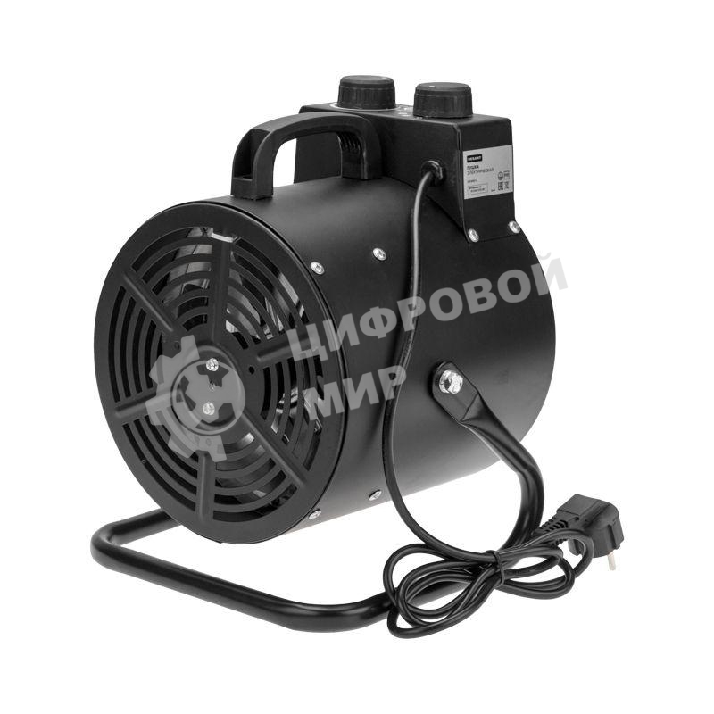 Пушка тепловая электрическая Rexant круглая, регулировка угла наклона, ТЭН, 3кВт