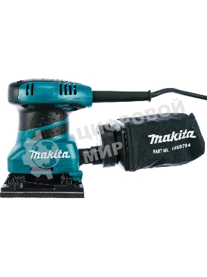 Шлифовальные машины Makita BO4555 ВШМ, 200Вт,114х102мм,14000об\м,ампл-1.5мм,1.1кг,кор,п\сборник,зажим\липучка