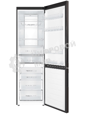Холодильник Haier C4F740CBXGU1 черный двухкамерный 286/115л морозилка снизу, No Frost