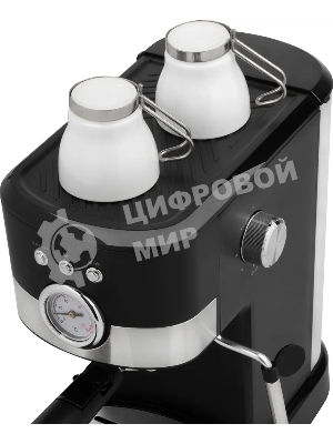 Кофеварка рожковая Energy EN-256R (108169) черный, исп. кофе - молотый, 1,2 л, 1100 Вт, 15 бар