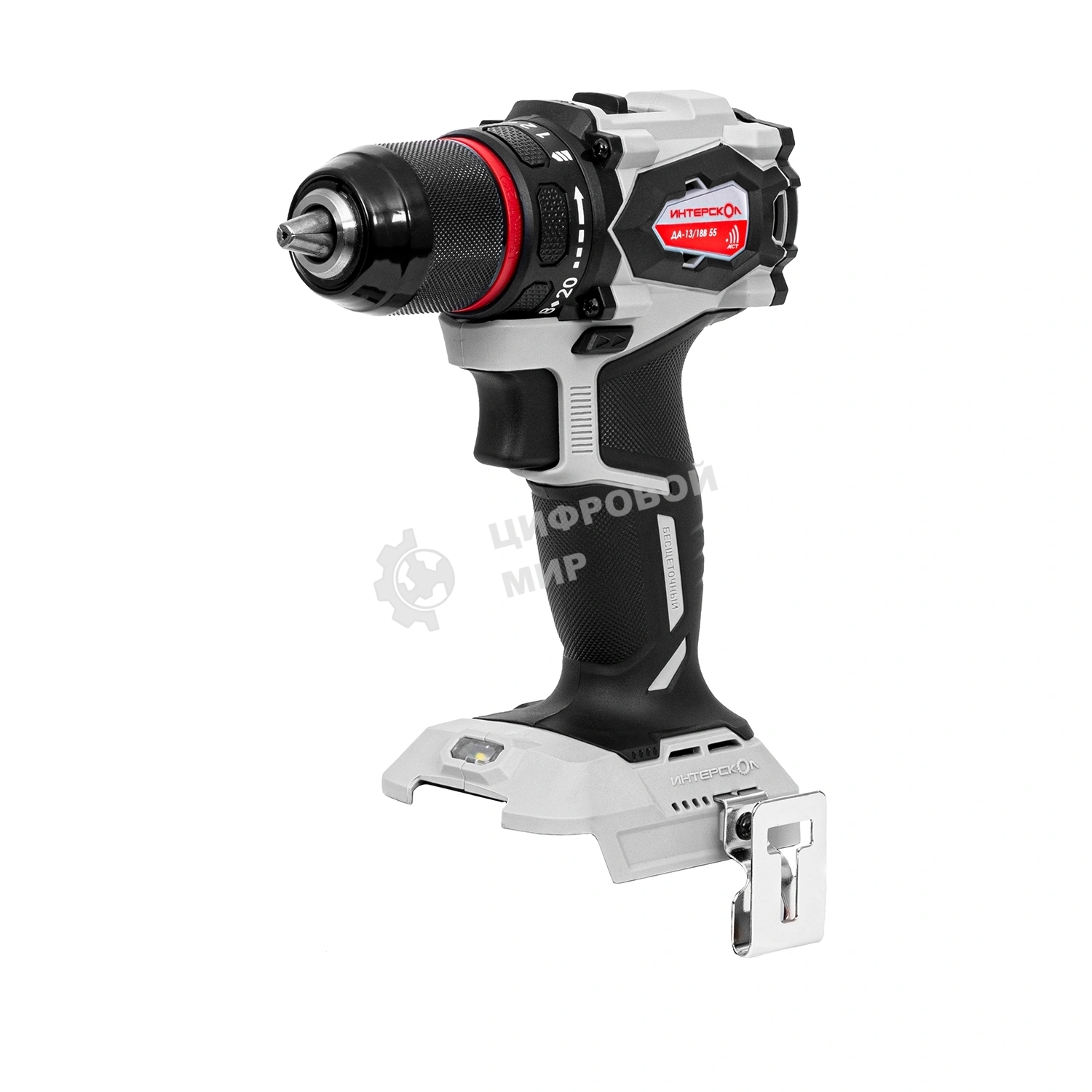 Дрель-шуруповерт Интерскол ДА-13/18В 55 без аккум. и ЗУ 600Вт аккум. патрон:быстрозажимной (952.0.0.70)