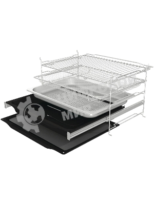 Встраиваемая электрическая духовка Gorenje BFS6148B, объем 77 л, макс. температура 230 градусов, сенсорное/поворотное управление, Wi-Fi, пар (FullSteam), сувид, AirFry, автоматические программы, телескопические направляющие на одном уровне, термощуп, динамическая система охлаждения, многоуровневое приготовление, PerfectGrill, энергоэффективность А+, черный