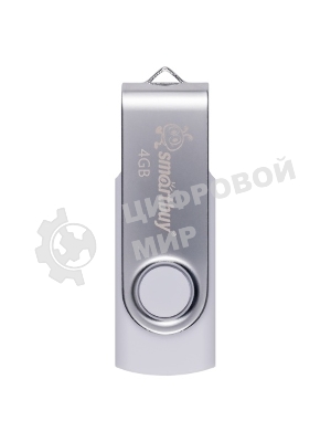Флешка USB SmartBuy Twist White (SB004GB2TWW), 4GB, USB 2.0, R/W 15/5, белый