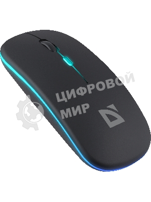 Мышь беспроводная Defender Coda MB-261 черный, 1600 dpi, радиоканал, Bluetooth, USB, кнопки - 4