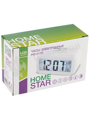 Часы электронные Homestar HS-0110 белый 104307