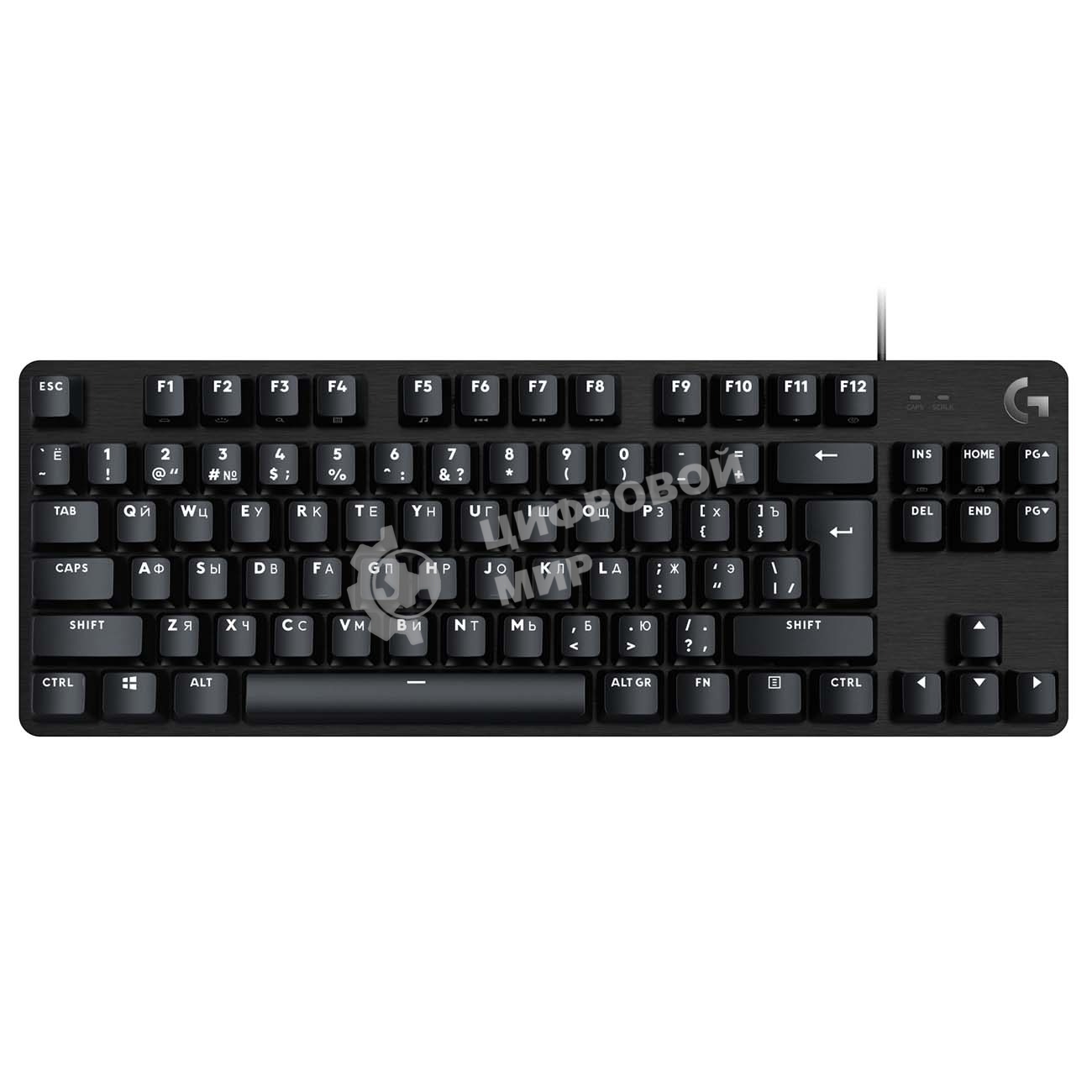 Клавиатура проводная Logitech Gaming Keyboard G413 TKL SE Mechanical - RUS - USB - TACTILE SWITCH черный