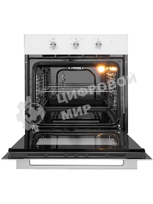 Шкаф духовой газовый с электрическим грилем Maunfeld MOGS703W, встраиваемый