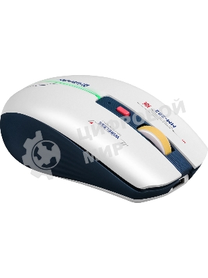 Мышь беспроводная Defender Dila MM-282 белый/синий, 1800 dpi, радиоканал, USB, кнопки - 6