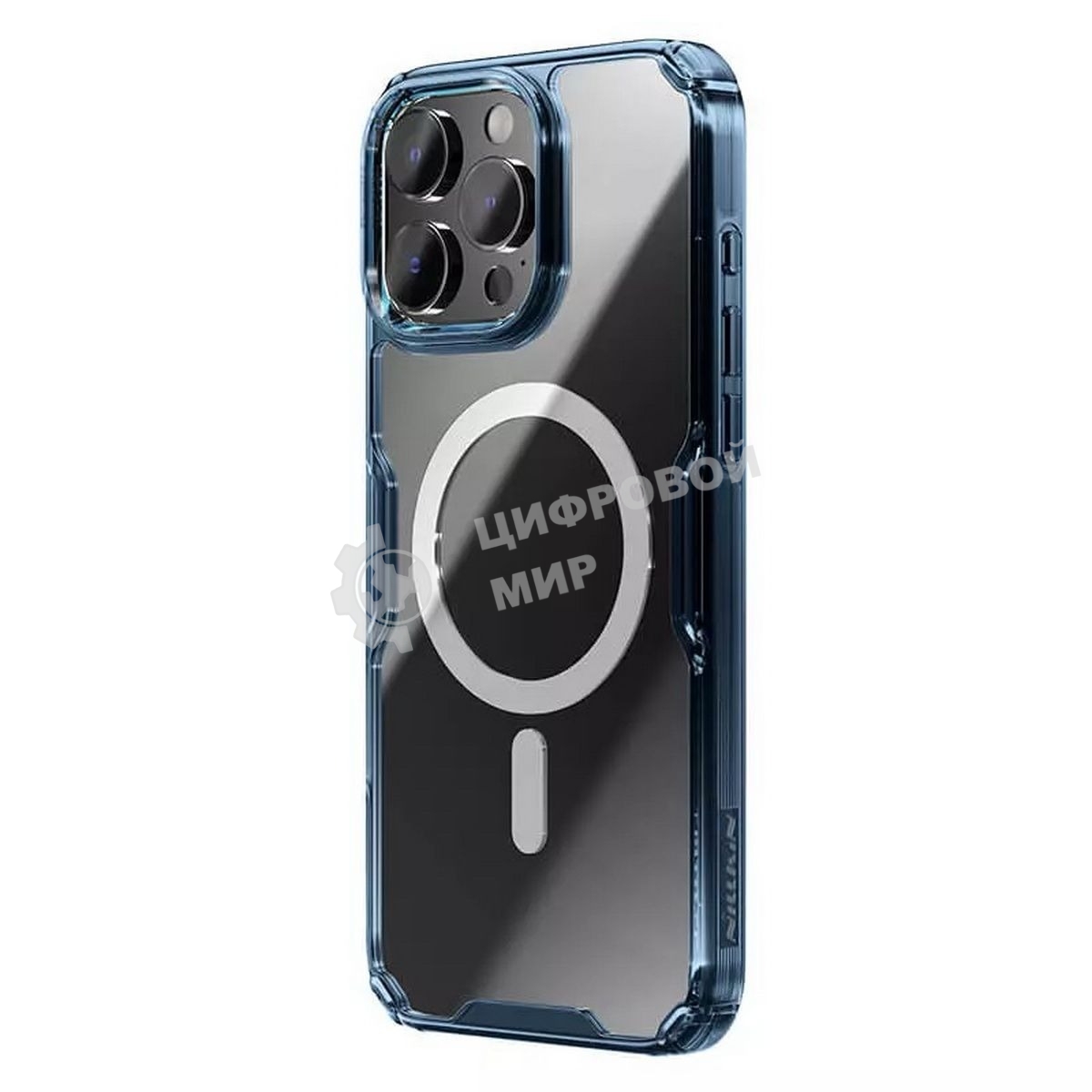 Чехол Nature TPU Pro Magnetic Case, синий, (AP IP16 Pro Max)
