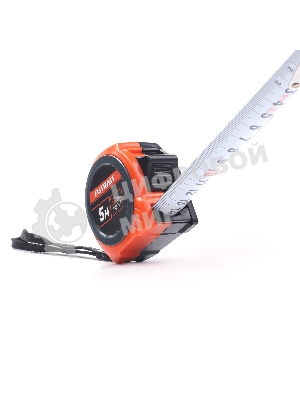 Рулетка PATRIOT MTP-5-25, магнит, 2сторон.зацеп, антиблик.нейлон.покрытие, крупн.шрифт, двусторон.белая лента, 5м*25 мм