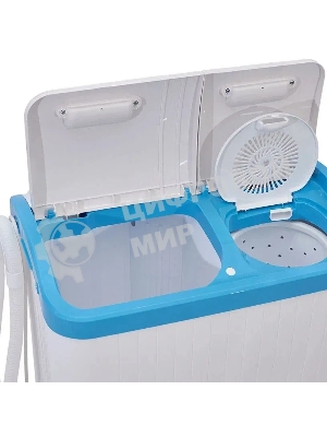 Стиральная машина Фея СМП 40 Н белый/голубой, загрузка вертикальная 4 кг, 1320 об/мин, класс В