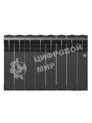 Радиатор биметаллический Royal Thermo BILINER B 350 черный - 8 секц.