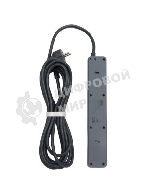 Сетевой фильтр Powercom SP-01 USB2A1CW 3,0М 3.0 м, 4 розетки, белый/серый, коробка