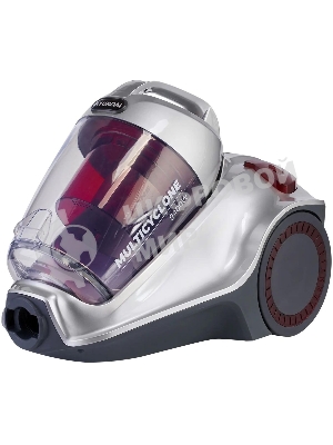 Пылесос Hyundai HYV-C4570 серебристый/красный, 380/2400 Вт, уборка сухая, пылесборник контейнер 5 л