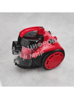Пылесос Scarlett SC-VC80C11 красный/черный, 320/1500 Вт, уборка сухая, пылесборник контейнер 1.5 л