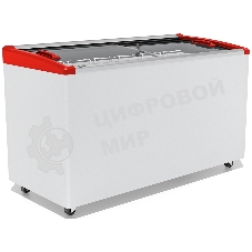 Морозильный ларь FROSTOR GELLAR FG 500 E, белый/красный, 450л, 5 корзин