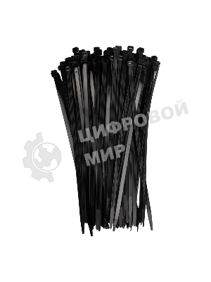 Кабельные стяжки (хомуты) PCT 7,6x300-100 черные PA6.6 (100 шт/уп)