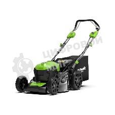 Газонокосилка аккумуляторная GreenWorks GD40LM46SP 40В, 46см, самоходная (c аккумуляторной батареей 4АЧ и зарядным устройством) (2506807UB)