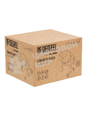 Бетономешалка Denzel B-125550Вт 125л 26.6 об/мин