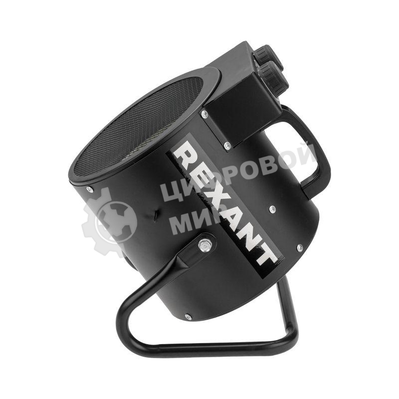 Пушка тепловая электрическая Rexant круглая, регулировка угла наклона, ТЭН, 3кВт