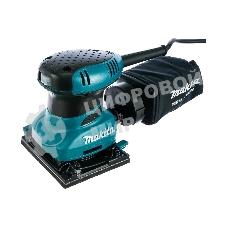 Шлифовальные машины Makita BO4555 ВШМ, 200Вт,114х102мм,14000об\м,ампл-1.5мм,1.1кг,кор,п\сборник,зажим\липучка