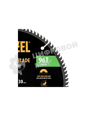 Пильный диск по дереву Denzel ф250 х 30 мм, 96 зубьев