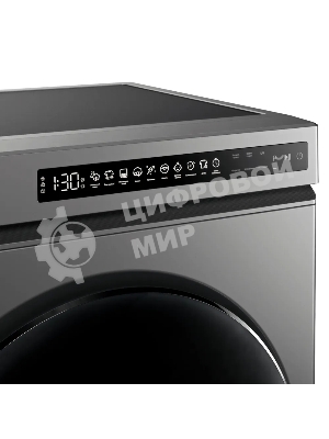 Сушильная машина Kuppersberg, отдельностоящая, глубина 58 см, тепловой насос, 10 кг, 10 программ, отсрочка старта, защита от сминания, ультрафиолет, сенсорное управление, энергоэффективность А+, цвет серый