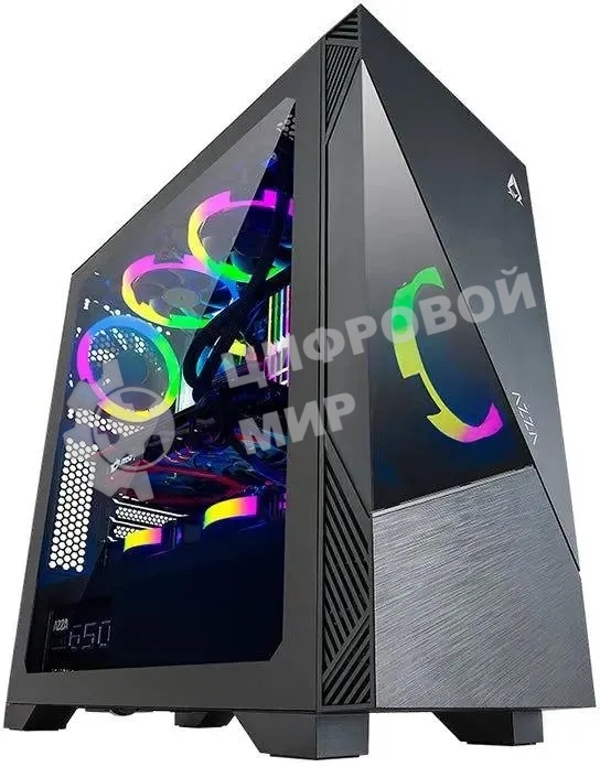 Компьютерный корпус Azza Eclipse черный без БП ATX 9x120мм 5x140мм 2xUSB 2.0 1xUSB 3.0 audio bott PSU