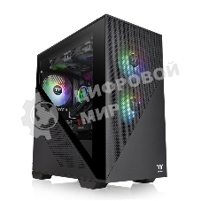 Компьютерный корпус Thermaltake Divider 170 TG ARGb/Black CA-1S4-00S1WN-00/Win/SPCC/Tempered Glass*1/120мм ARGb PWM Fan*2