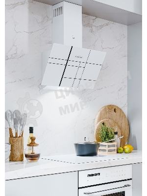 Вытяжка каминная LEX Moza 600 R1 белый, 60 см, 650 куб. м/ч, 46 дБ