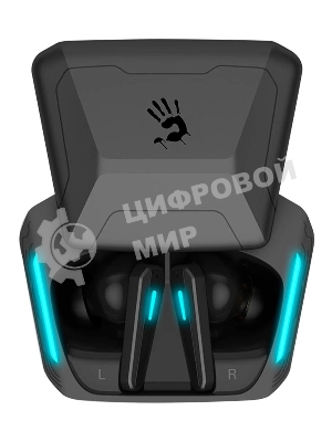 Наушники TWS A4Tech Bloody M70 черный/синий, внутриканальные, Bluetooth, до 24 ч