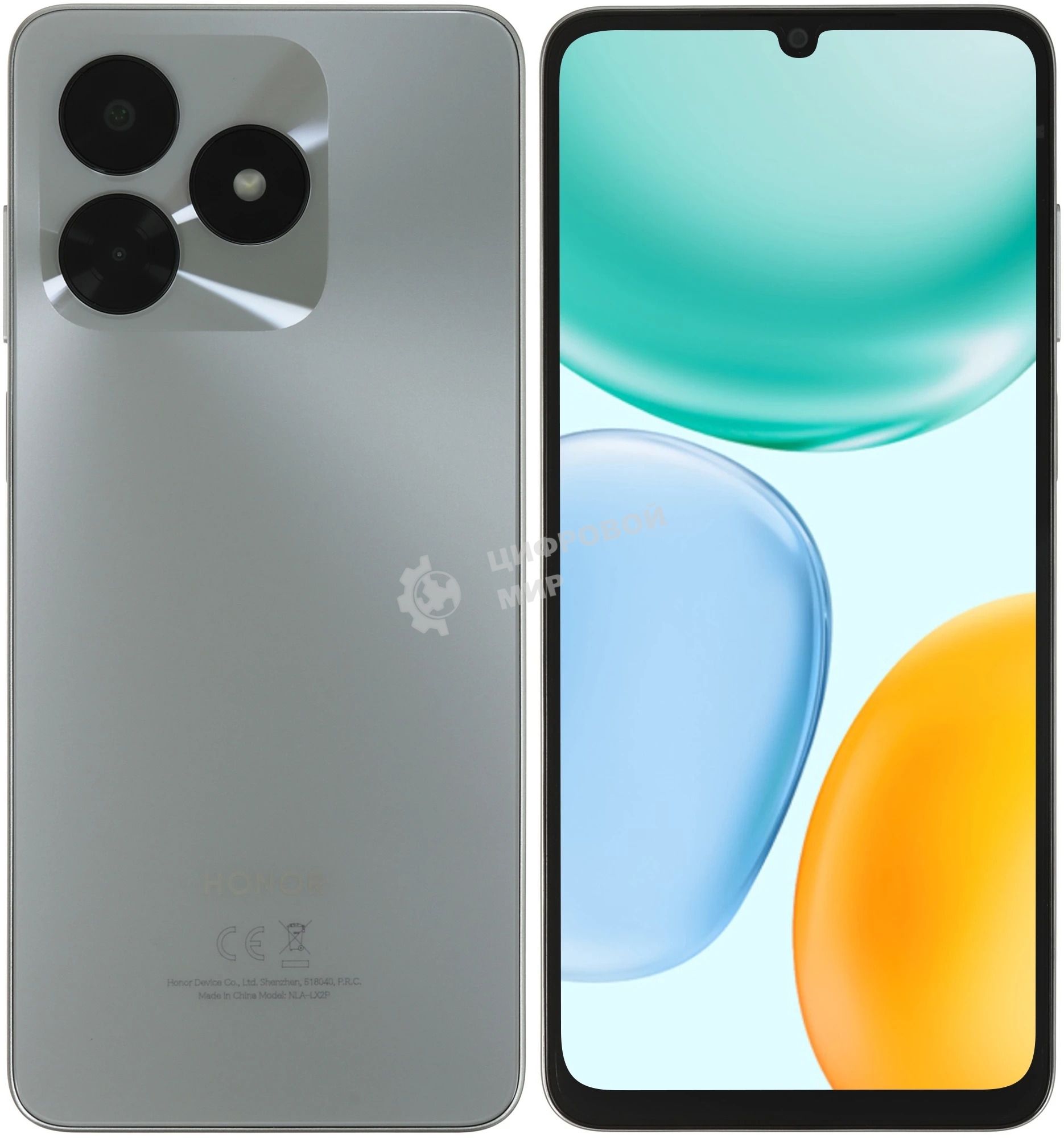 Смартфон Honor X5c Plus 4Gb, 128Gb, серебристый