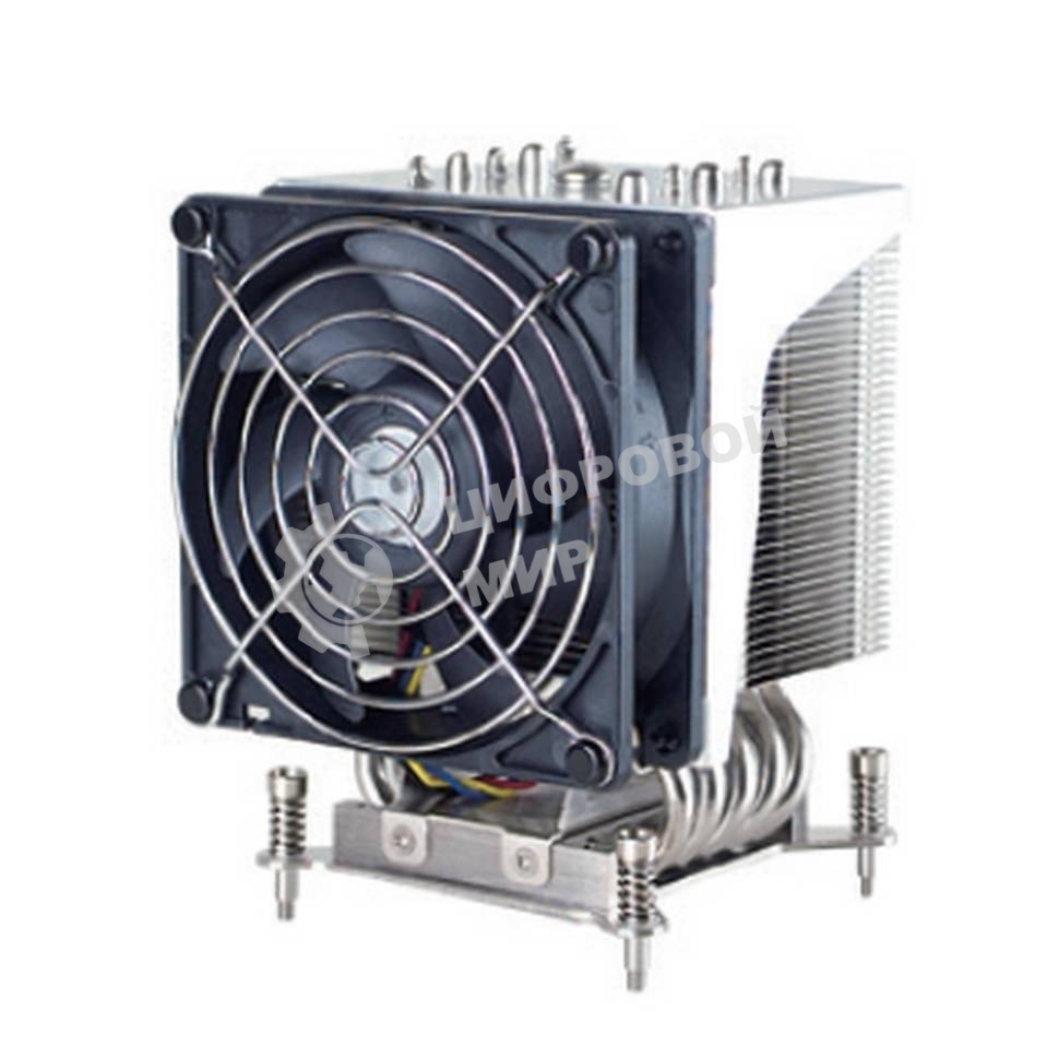 Кулер серверный ABLECOM ACL-S40090 серебристый 92мм алюминий/медь 3800rpm 38db