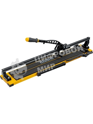 Плиткорез рельсовый Denzel 800х16мм, каретка на подш., стальная станина, усил. рукоятка-пенал