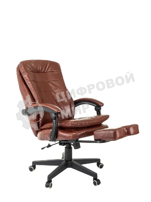 Кресло Бюрократ T-9950MSG-F/BROWN-PU коричневый, экокожа