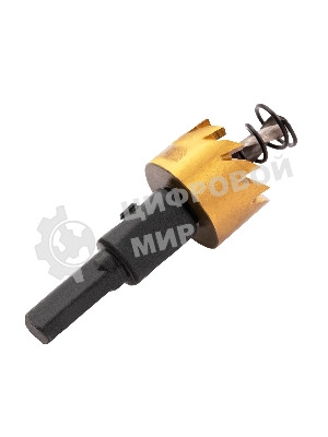 Коронка по металлу Denzel HSS, 21 мм, нитридтитановое покрытие