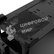 Компьютерный корпус без блока питания HSPD M340, Mesh Mid Tower, черный, TG, 0.5 SPCC, no fans, mATX, mITX, 165/350/200мм, 2x2.5