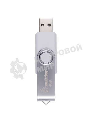 Флешка USB SmartBuy Twist White (SB004GB2TWW), 4GB, USB 2.0, R/W 15/5, белый