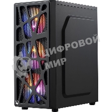 Компьютерный корпус Aerocool/Formula MANA черный без БП ATX 6x120мм 2xUSB 2.0 1xUSB 3.0 audio bott PSU