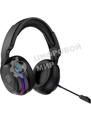 Гарнитура беспроводная игровая Mad Catz P.I.L.O.T. PRO черные (Bluetooth, 2.4 гГц, 3.5 мм jack, RGB подсветка, 50 мм, 930 мА·ч)