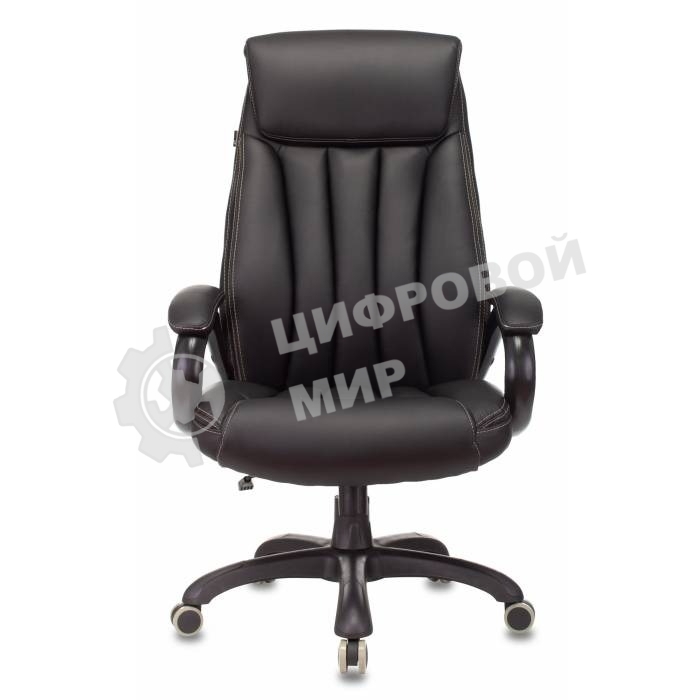 Кресло Бюрократ T-9922N Leather Venge Black черный, экокожа