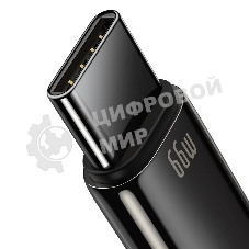 Кабель Baseus CATWJ-C01 Tungsten Gold Fast Charging Data Cable USB to Type-C 66W 2m Black