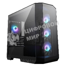Компьютерный корпус без блока питания Case MSI MAG PANO M100R PZ, Mini-Tower, TG, 4x120мм ARGB, 1xUSB 3.2, 1xUSB 3.2 Type-C, mATX, mITX черный
